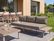 Garden Sofa 3 Seater FIVIZZANO Acacia Wood Beige_1151021