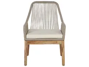 Gartenmöbel Set 6-Sitzer ORISTANO inkl. Kissen Beton Beige_945914