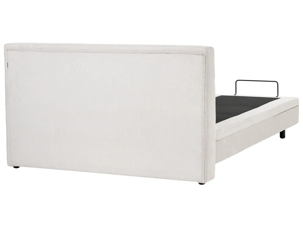 Adjustable Bed Fabric VICEROY 180 x 200 cm (EU Super King) Light Beige_1044529