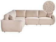 Modul Ecksofa 5-Sitzer MESNALI Bouclé Beige rechtsseitig_1046626
