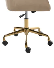 Desk Chair PALMDALE Velvet Taupe_1073326