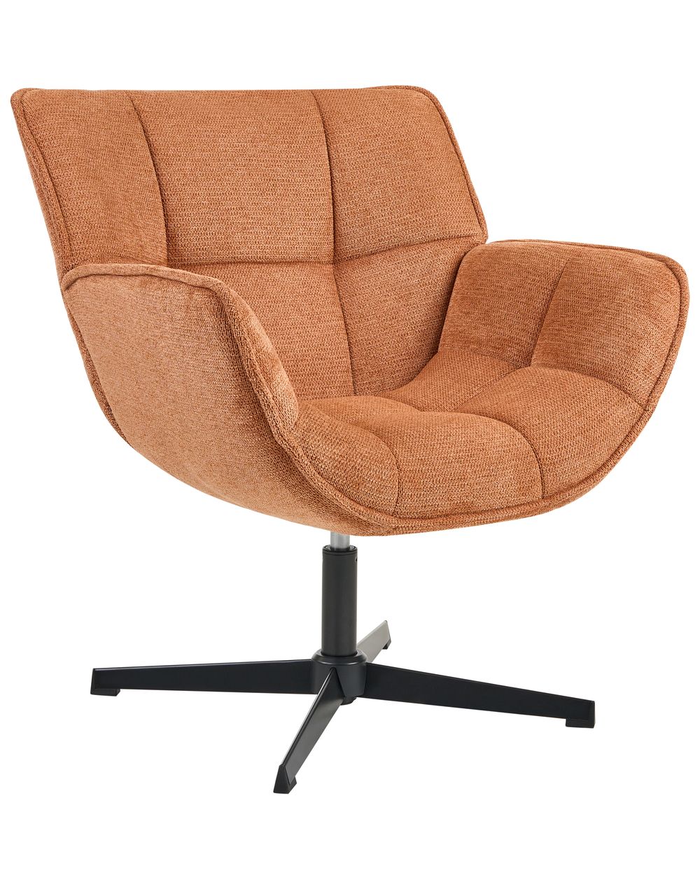 Swivel Armchair AUMA Fabric Orange