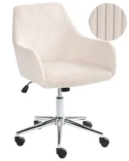 Office Chair WELLSTON Corduroy Light Beige_1042990