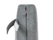 Lounge Set mit Tisch 4-Sitzer VEZZANA Metall Grau_931079