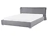 Bett mit Lattenrost Stoff PARIS 160 x 200 cm Grau