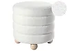 Pouf CHILLY Bouclé Cremeweiß