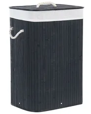 Wäschekorb KOMARI Bambus Schwarz 72 L_849008