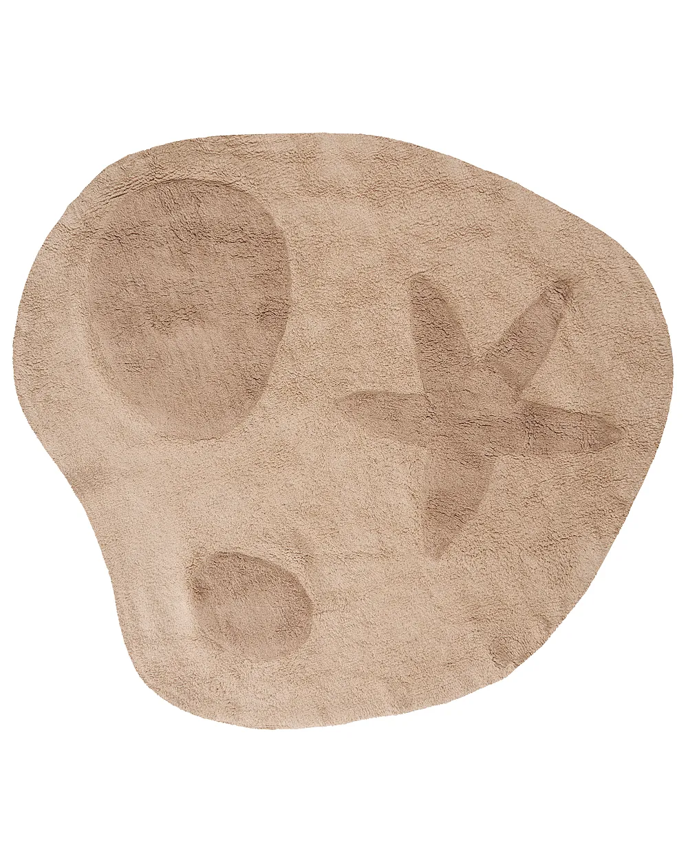 Kindervloerkleed IRINGAL  Lichtbeige ø 120 cm Katoen