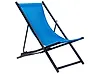 Klappbarer Liegestuhl LOCRI II Metall Blau