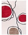 Teppich BOLAT Beige 140 x 200 cm Baumwolle
