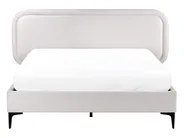 Bed Velvet SUZETTE 140 x 200 cm (EU Double) Light Grey_989469