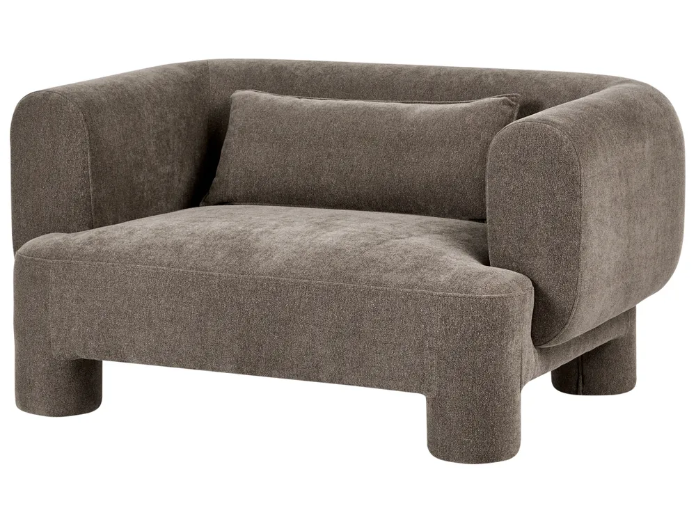 Sofa 2 Seater HOGBO Fabric Brown_1049908