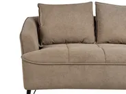 Sofa 2-Sitzer HOBRO Stoff Braun_949720