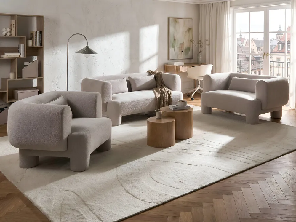 Sofa Set 6-Sitzer HOGBO Stoff Beige