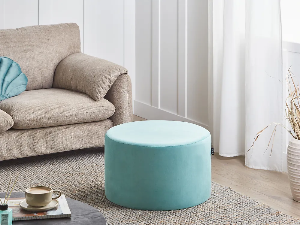 Pouffe MILLEN Velvet Mint Green_1171258