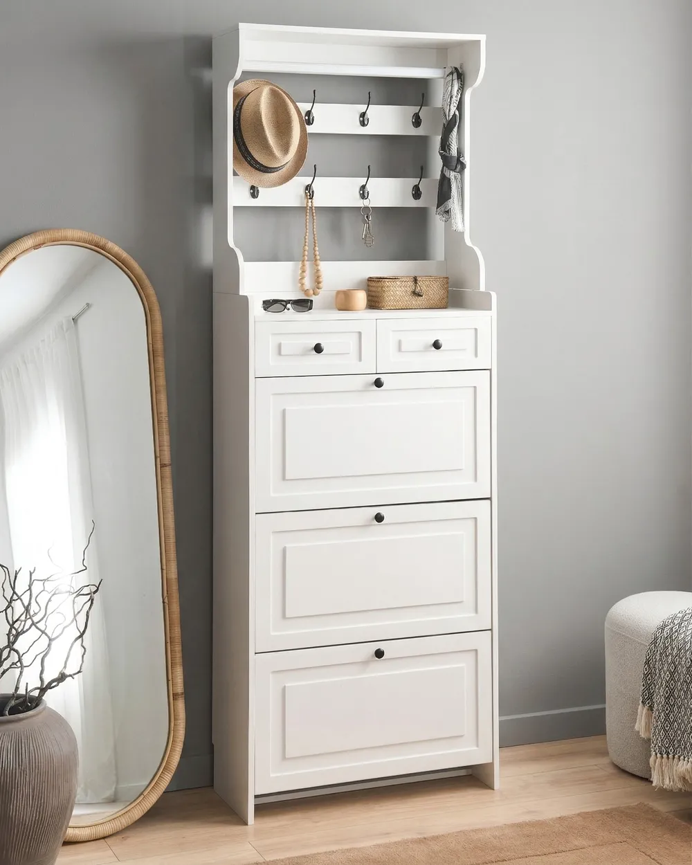 Schuhschrank DALHOUSIE Weiß