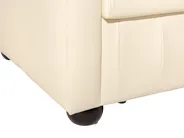 Sofa 3 Seater CHESTERFIELD Leather Light Beige_539734