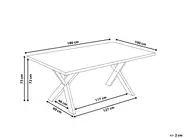 Dining Table LISALA White 180 cm 100 cm_797800