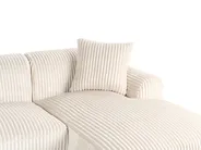 Ecksofa STENUM Cord Cremeweiß linksseitig_972507
