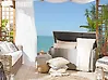 Aufbewahrungsbox MODENA 126 cm 46 cm Polyrattan Taupe