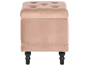 Storage Pouffe LORETTO Velvet Beige_1186162