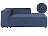 Linksseitige Chaiselongue ARDAL Cord Dunkelblau