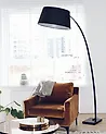 Stehlampe BENUE Metall Schwarz