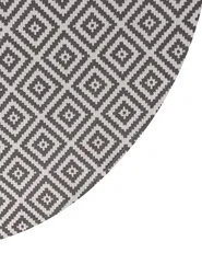 Outdoor Rug THRISSUR Grey ø 160 cm_992375