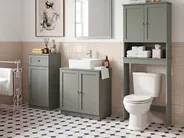 Badezimmerschrank ATJONI 60 cm Grau_1109707