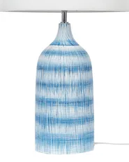 Tischlampe GEORGINA Keramik Blau_822453