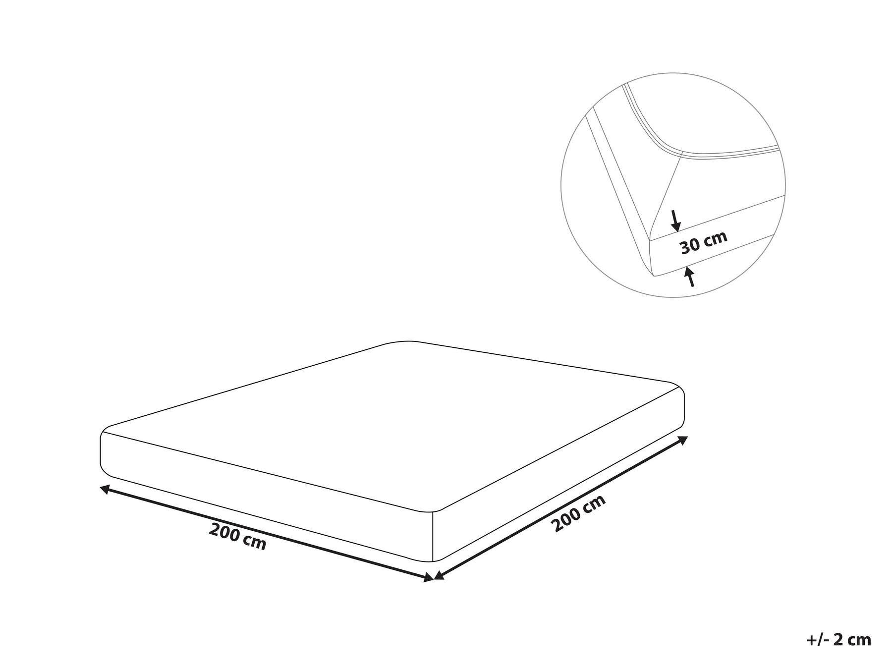Fitted Sheet JANBU 200 x 200 cm Cotton Yellow_845252