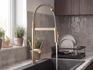 Küchenarmatur mit flexiblem Auslauf ATCAMA Gold_1108737