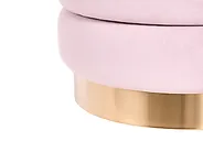 Set of 2 Storage Pouffes GARLAND Velvet Pink_772416