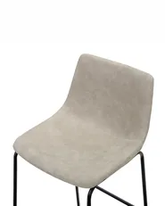 Set of 2 Bar Chairs FRANKS Beige_1025014
