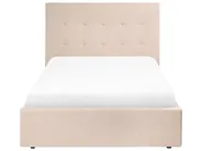 Ottoman Bed LORIENT Boucle Beige 120 x 200 cm (EU Small Double)_1062986