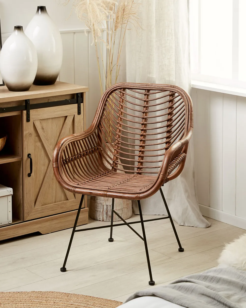 Esszimmerstuhl CANORA Rattan Braun