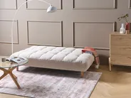 Schlafsofa 2-Sitzer RISOR Bouclé Cremeweiß_1053597
