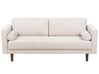 Sofa 3-Sitzer NURMO Stoff Hellbeige
