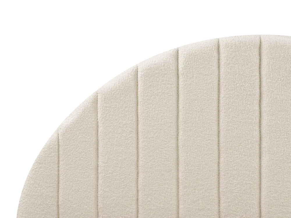 Bett mit Stauraum CHADENET Bouclé Cremeweiß 180 x 200 cm_942202
