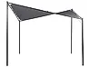 Gazebo AVENTINE 300 cm x 300 cm Metal Dark Grey