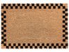 Fußmatte SAGADA Beige / Schwarz 40 x 60 cm Kokosfasern