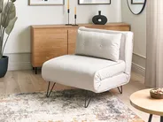 1-Sitzer Schlafsofa VESTFOLD Stoff Hellbeige_930320