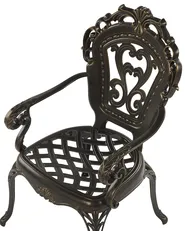 Set mit 2 Stühlen und Sitzkissen SAPRI Metall Dunkelbraun_765663