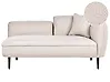 Rechtsseitige Chaiselongue CHEVANNES Bouclé Hellbeige