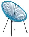 Gartenstuhl ACAPULCO II Polyrattan Blau