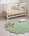 Kinderteppich ANEGUNDI  Grün ø 120 cm Baumwolle mit Kissen