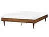Bett mit Lattenrost TOUCY 160 x 200 cm Braune Esche