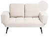 Schlafsofa 2-Sitzer BREKKE Bouclé Cremeweiß