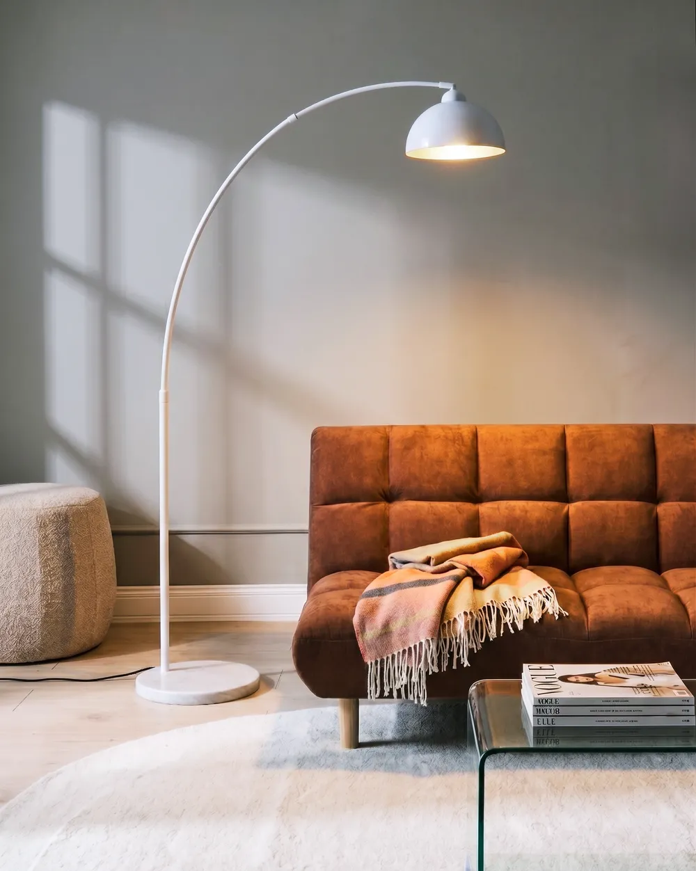 Stehlampe CAGAYAN Metall Weiß