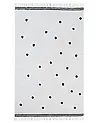 Kinderteppich LAZA Cremeweiß 140 x 200 cm Baumwolle